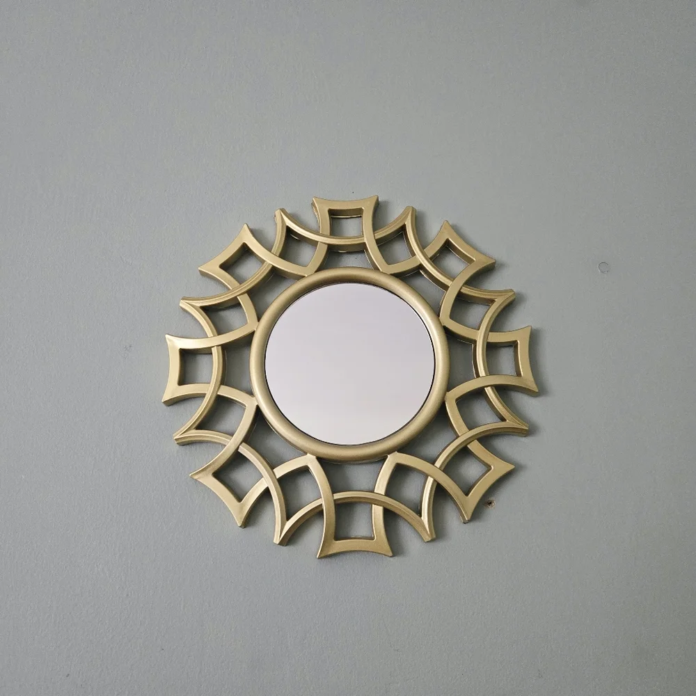 Gold Geometric Modern Mirror